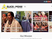 Tablet Screenshot of blackandindianmission.org